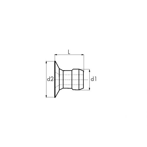 REMACHE BSR BRALO ALUMINIO CABEZA AVELLANADA